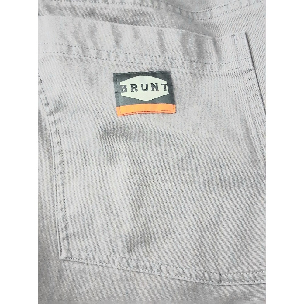 Brunt Pants Men's Size 40x32 Gray Carpenter Workwear Utility Cargo Pockets Preow - Picture 11 of 13